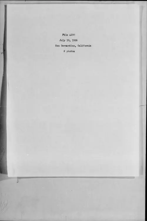 First page of 1956.07 - 7276730 - San Bernadino, California (#4200)