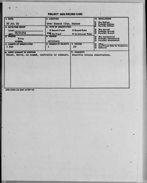 First page of 1955.07 - 6970639 - Over Kansas City, Kansas