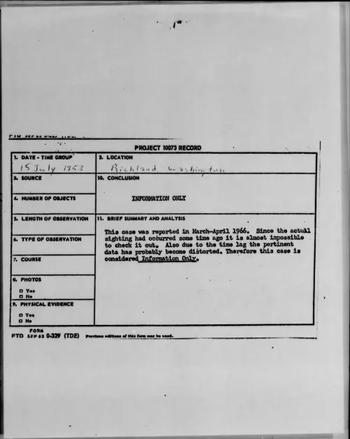 First page of 1953.07 - 6978479 - Richland, Washington
