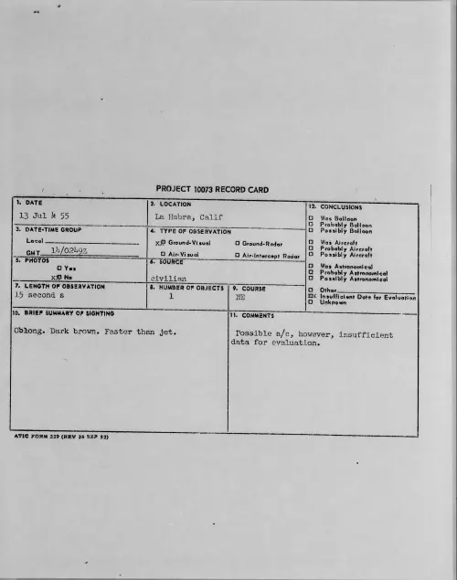 First page of 1955.07 - 6969620 - La Habra, Calif