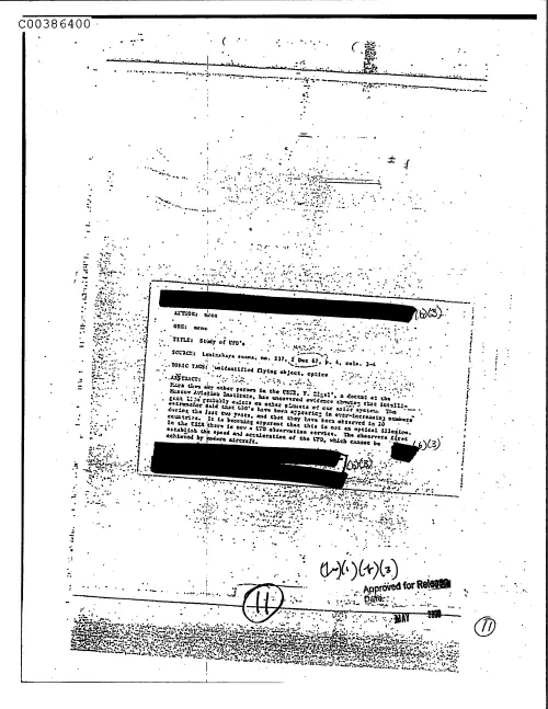 First page of CIAsX-Files-2015UFORelease - STUDY OF UFO'S DOC_0005517744