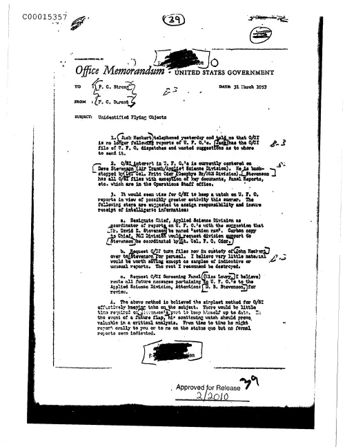 First page of CIAsX-Files-2015UFORelease - UNIDENTIFIED FLYING OBJECTS DOC_0005515971