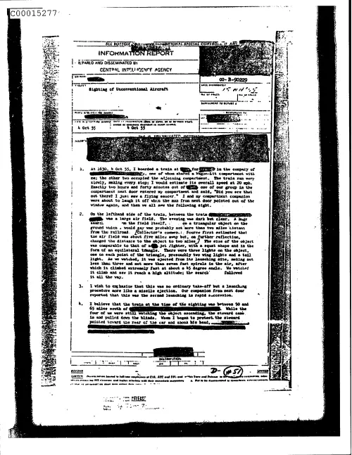 First page of CIAsX-Files-2015UFORelease - SIGHTING OF UNCONVENTIONAL AIRCRAFT DOC_0005515705