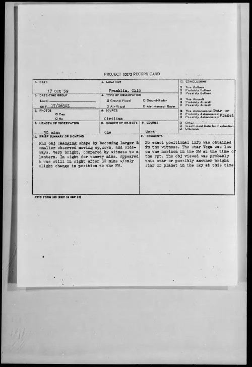 First page of 1959.10 - 6961529 - Franklin, Ohio