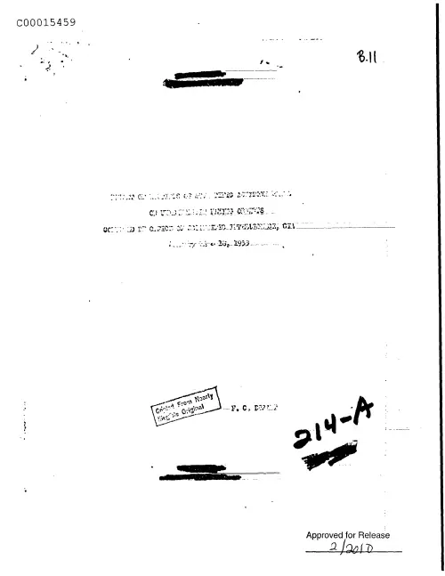 First page of CIAsX-Files-2015UFORelease - REPORT OF MEETINGS OF THE OFFICE OF SCIENTIFIC INTELLIGENCE SCIENTIFIC ADVISORY PANEL ON UNIDENTIF