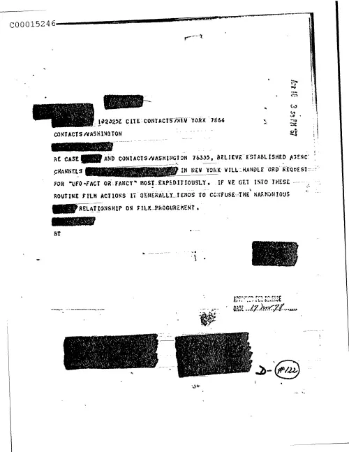 First page of CIAUFO - UntitledbelieveEstablishedAgencyChannelsForFilmUfo-factOrFancyDoc_0005515653