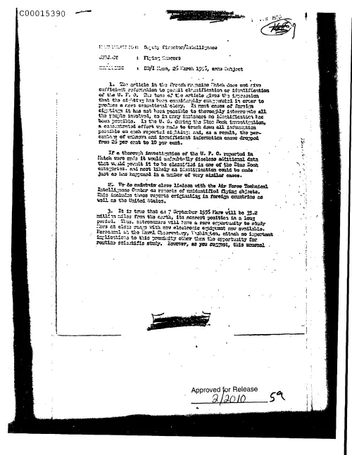 First page of CIAsX-Files-2015UFORelease - FLYING SAUCERS DOC_0005516004