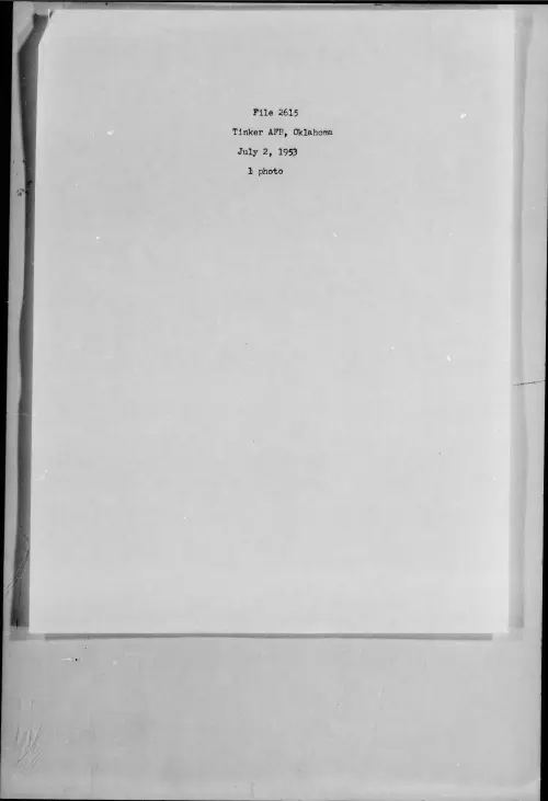 First page of 1953.07 - 7275887 - Tinker AFB, Oklahoma (#2615)