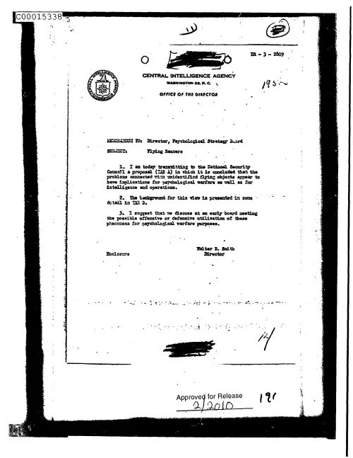 First page of CIAUFO - FlyingSaucerspubdIsUnknownDoc_0005515932