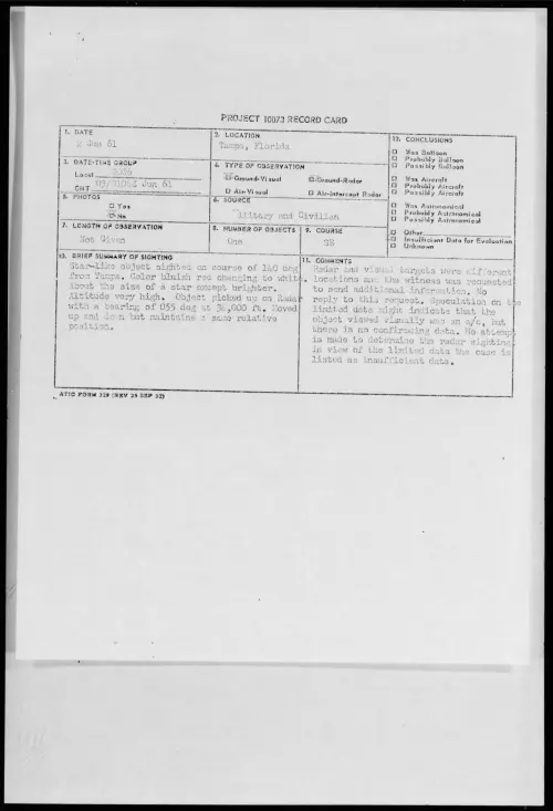 First page of 1961.06 - 8689197 - Tampa, Florida