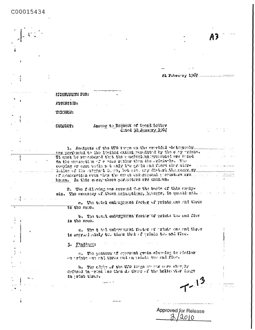 First page of CIAUFO - AnswerToRequestOfSpeedLetterdeletedDated30January1967Doc_0005516069