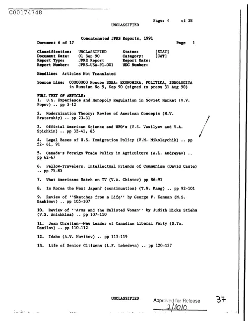 First page of CIAsX-Files-2015UFORelease - ARTICLES NOT TRANSLATED DOC_0005516668