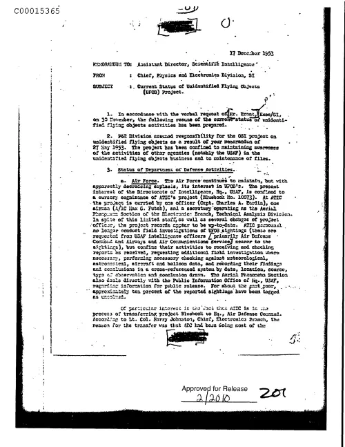 First page of CIAUFO - CurrentStatusOfUnidentifiedFlyingObjectsufobProject.Doc_0005515979