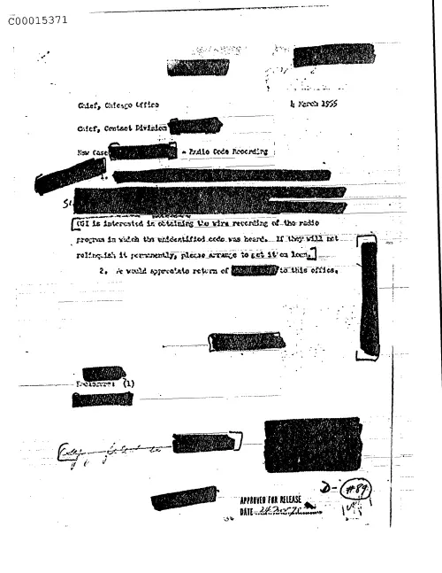 First page of CIAsX-Files-2015UFORelease - NEW CASE (DELETED) - RADIO CODE RECORDING DOC_0005515985