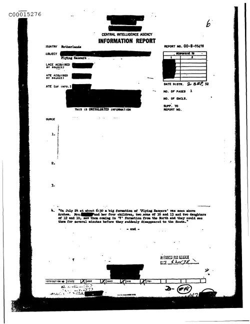 First page of CIAsX-Files-2015UFORelease - (DELETED) FLYING SAUCERS DOC_0005515704