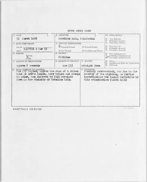 First page of 1955.03 - 6970985 - Catalina Isle, California