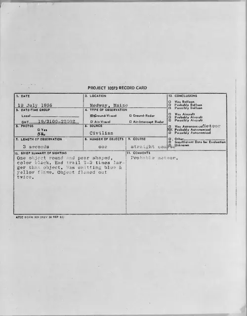 First page of 1956.07 - 6787232 - Medway, Maine