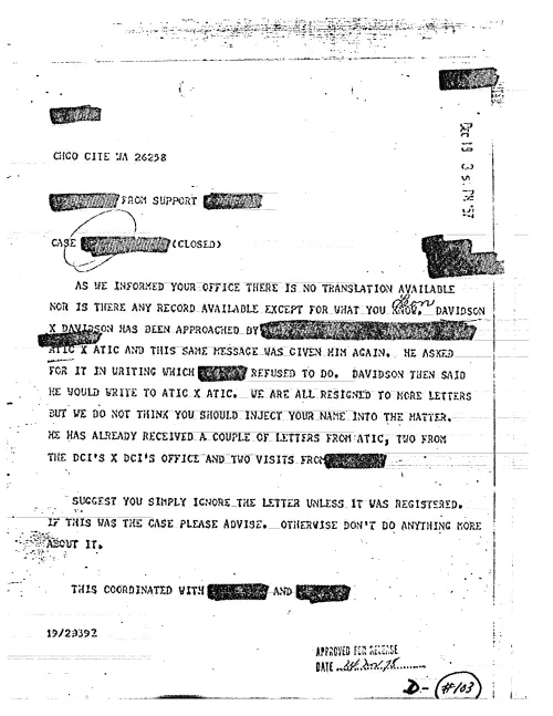 First page of CIAUFO - WE INFORMED YOUR OFFICE THERE IS NO TRANSLATION AVAILABLE