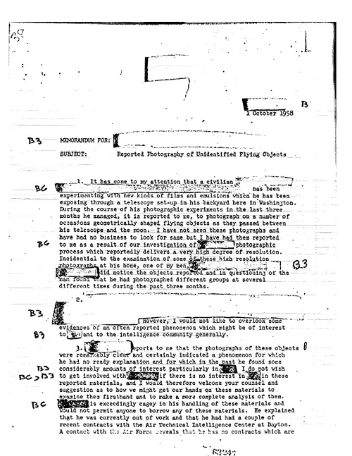 First page of CIAUFO - REPORTED PHOTOGRAPHY OF UNIDENTIFIED FLYING OBJECTS