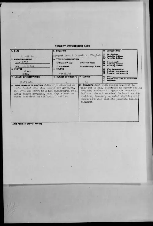 First page of 1961.08 - 8298790 - Newport News and Carrolton, Virginia