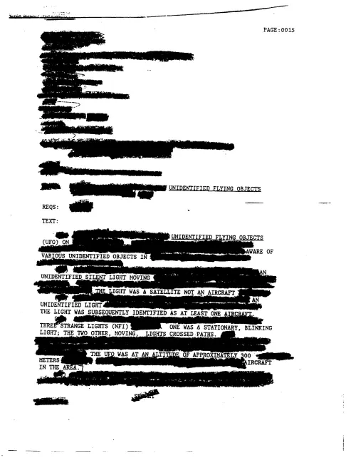 First page of NSAUFO - Commint Xxxx UFO