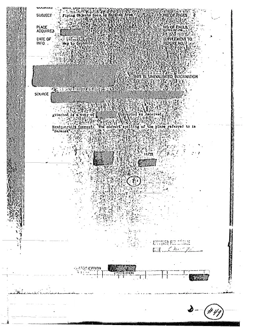 First page of CIAUFO - FLYING OBJECTS SEEN IN SARANSK AREA