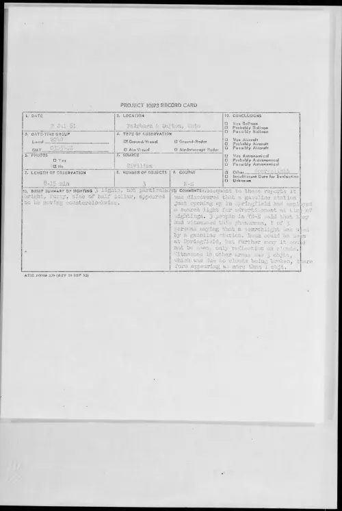 First page of 1961.07 - 8693298 - Fairborn and Dayton, Ohio