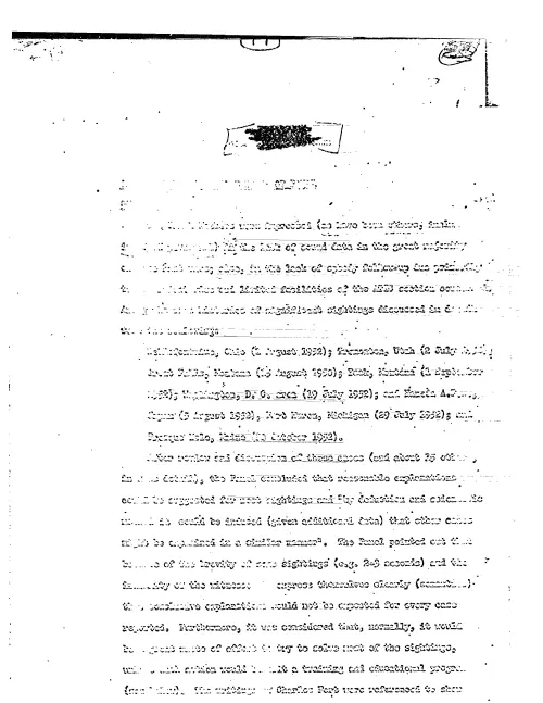 First page of CIAUFO - REPORT BY DURANT OF THE SCIENTIFIC ADVISORY PANEL ON UFOs