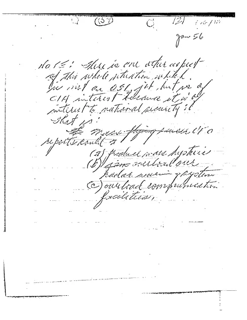 First page of CIAUFO - UNTITLED (DISCUSSES WHAT MASS UFO REPORTS COULD DO)