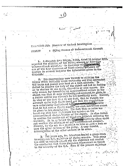First page of CIAUFO - FLYING SAUCERS OR UNCONVENTIONAL AIRCRAFT