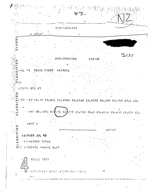 First page of NSAUFO - DOS Report Tunisian Firefall