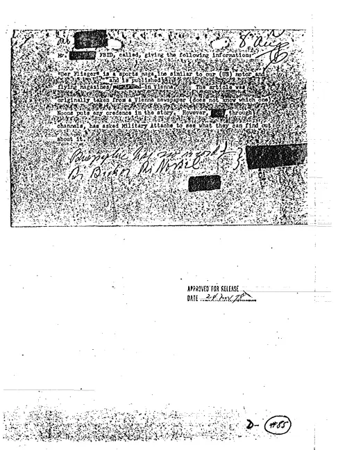 First page of CIAUFO - UNTITLED (GIVES INFORMATION ON 'DER FLIEGER', A SPORTS MAGAZINE, AND ARTICLE
