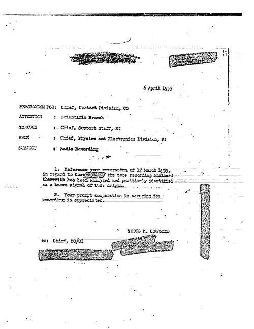 First page of CIAUFO - RADIO RECORDING