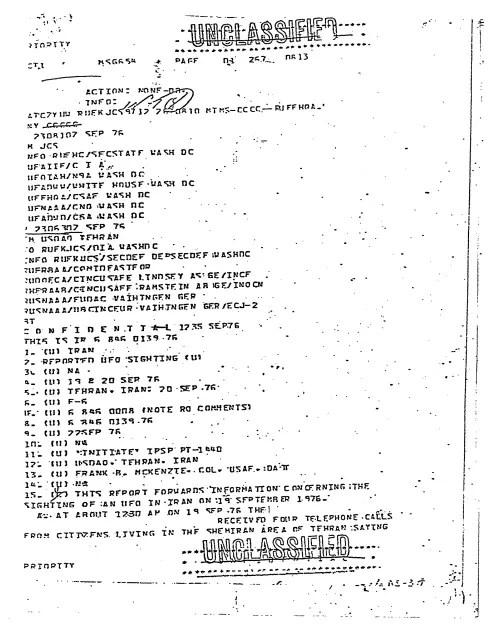 First page of NSAUFO - Joint Chiefs Staff Report