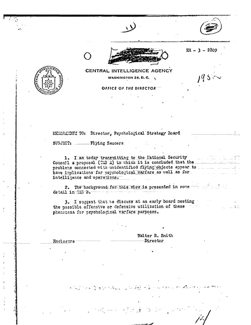First page of CIAUFO - FLYING SAUCERS (PUBD IS UNKNOWN)