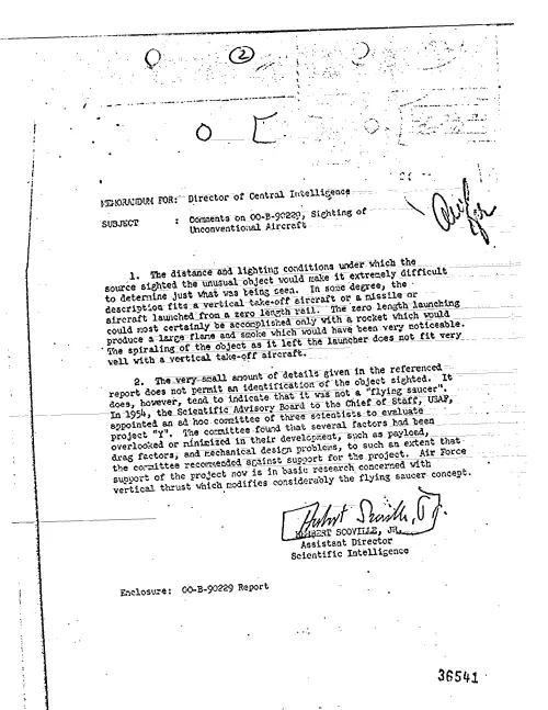 First page of CIAUFO - COMMENTS ON OO-B-90229, SIGHTING OF UNCONVENTIONAL AIRCRAFT