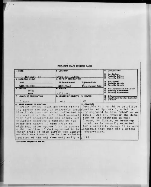First page of 1958.01 - 6972428 - Over SW Libya