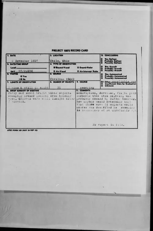 First page of 1957.11 - 6779843 - Chilo, Ohio