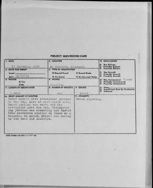 First page of 1957.11 - 6782640 - St. Charlos, Missouri