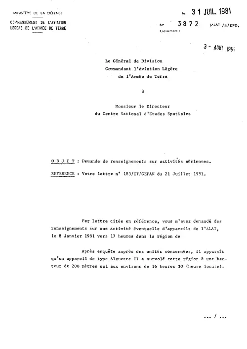 First page of FrenchUFOFiles - ALAT_R