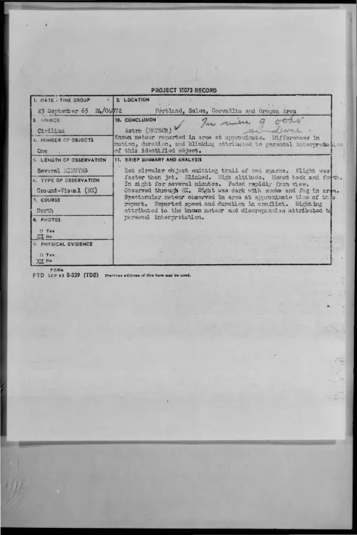 First page of 1965-09-8681616-Portland-Oregon