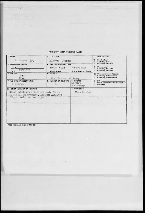 First page of 1954.08 - 8716091 - Columbus, Georgia