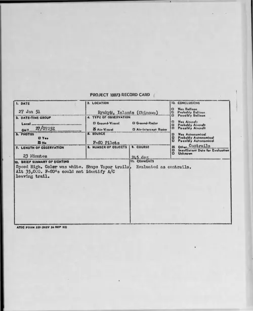 First page of 1951-01-7006224-Ryukyti-Islands-Okinowa-