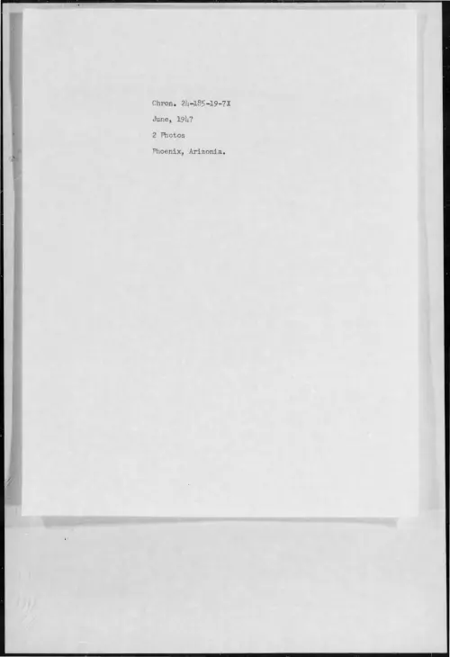 First page of 1947-06-6982537-Phoenix-Arizona