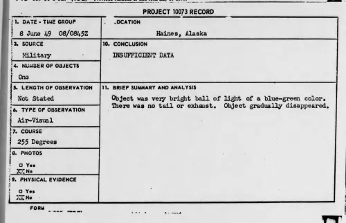 First page of 1949-06-6314273-Haines-Alaska