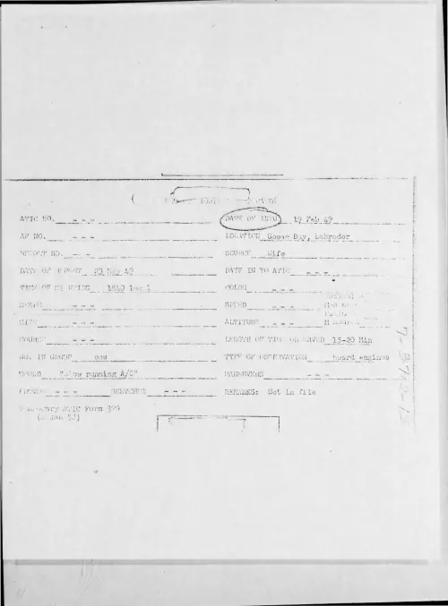 First page of 1949-02-6792620-GooseBay-Labrador-[Blank]-