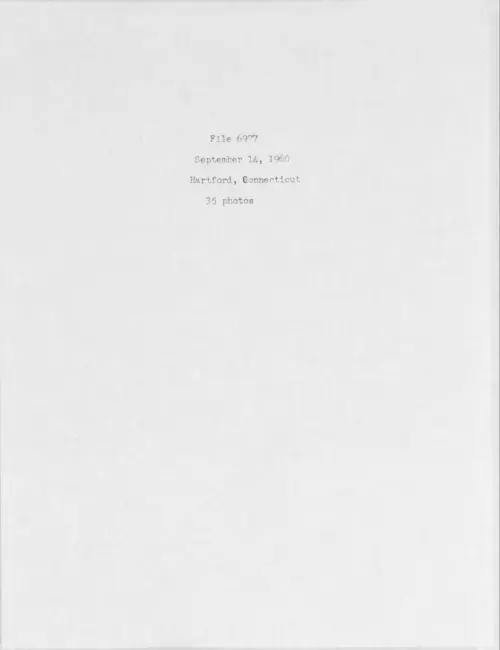 First page of 1960.09 - 6976230 - Hartford, Connecticut (#6977)
