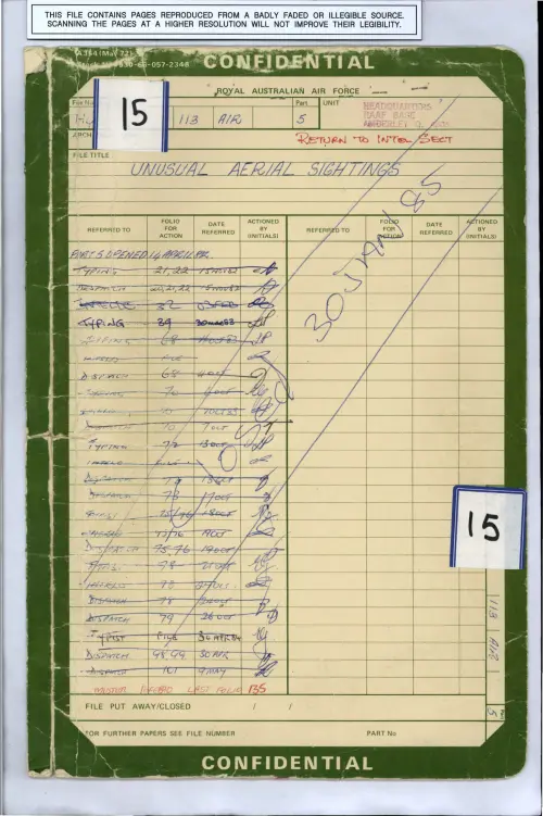 First page of AustralianUFOFiles - A9755_15_3533503