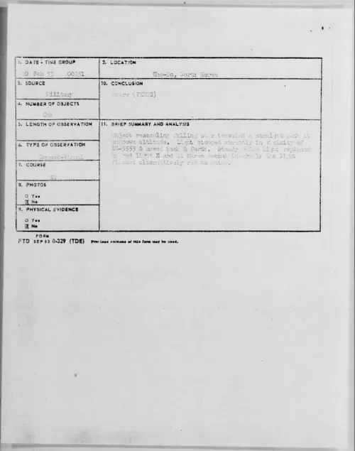 First page of 1953.02 - 9554129 - Cho-Do, North Korea