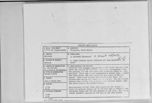 First page of 1966-07-8287175-Fairpoint-SouthDakota